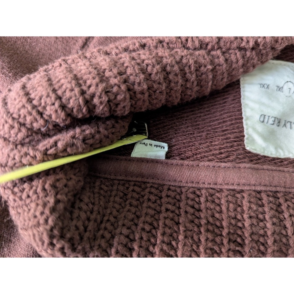 Billy Reid Shiloh Shawl Collar 100% Cotton W/‎ Leather Button Loops Sweater - Picture 8 of 8
